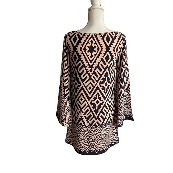 Yahada Navy &‎ Pink Shift Dress - Picture 4 of 6